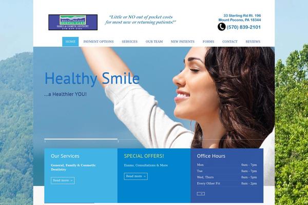 Site using Ditty News Ticker plugin