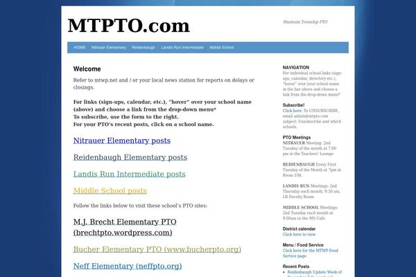 Twentyten-child theme site design template sample
