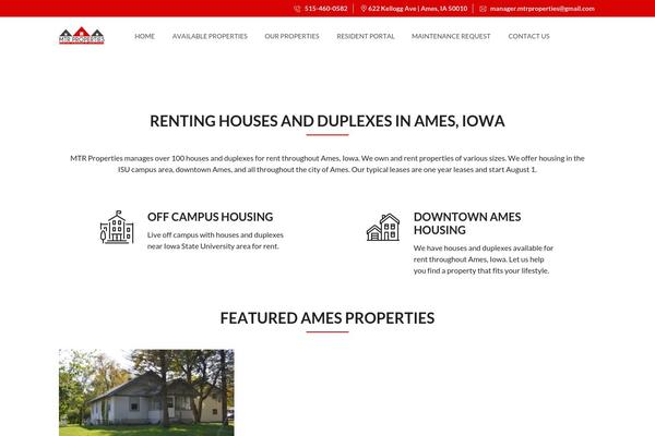 MyHome theme site design template sample