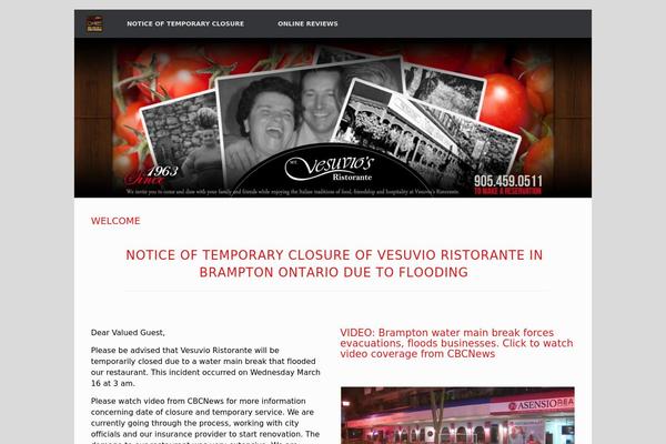 Vantage theme site design template sample