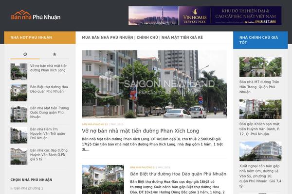 Hueman theme site design template sample