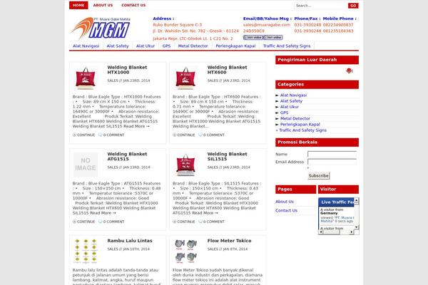 Channel theme site design template sample