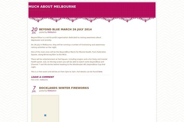muchaboutmelbourne.com site used Vintage