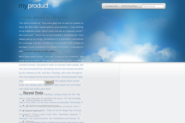 MyProduct theme site design template sample