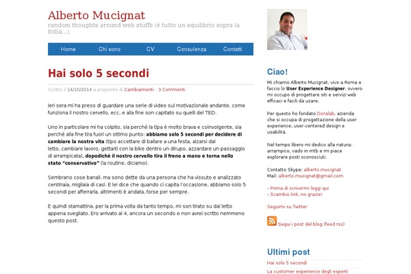 mucignat.com site used Amclearcut