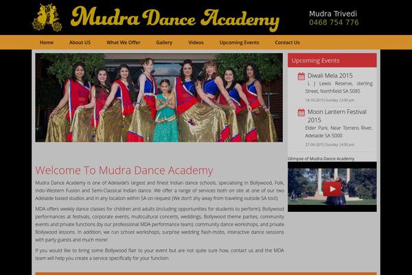 Mudra theme site design template sample