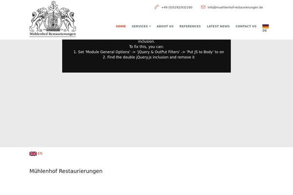 muehlenhof-restaurierungen.de site used Muehlenhof