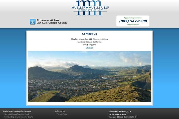 Mueller theme site design template sample