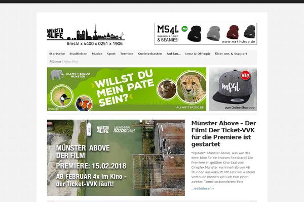 Simplemag theme site design template sample