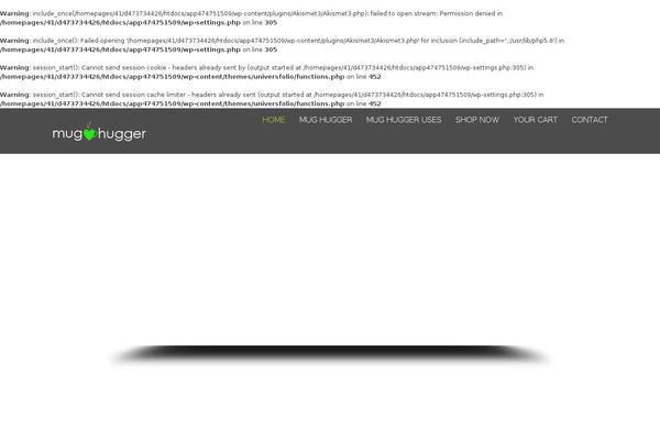 mug-hugger.com site used Universfolio