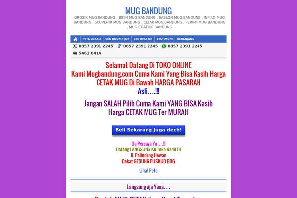 Toko Landing theme site design template sample