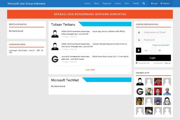 Socialize theme site design template sample