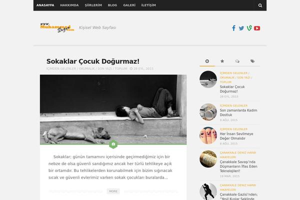 Anew theme site design template sample