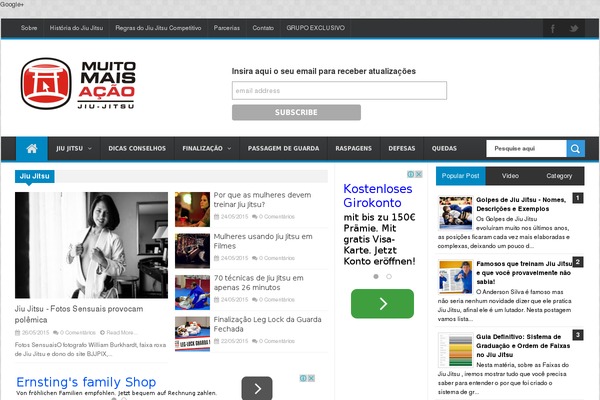 Reportage theme site design template sample