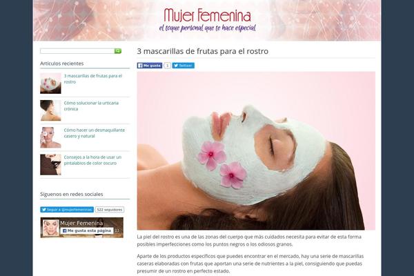 mujerfemenina.com site used Viue-responsive