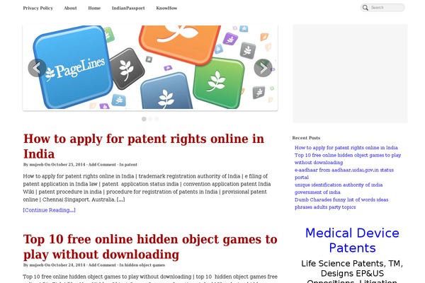 PageLines theme site design template sample