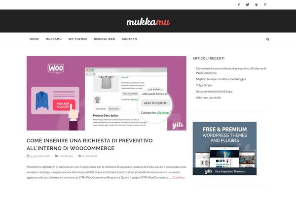 Roots theme site design template sample
