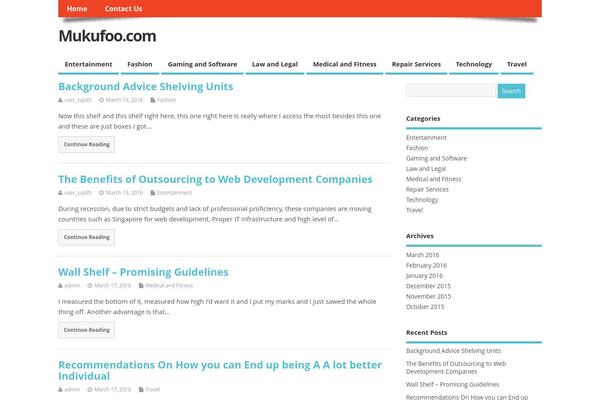 mukufoo.com site used MesoColumn