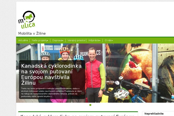 mulica.sk site used WP News Stream