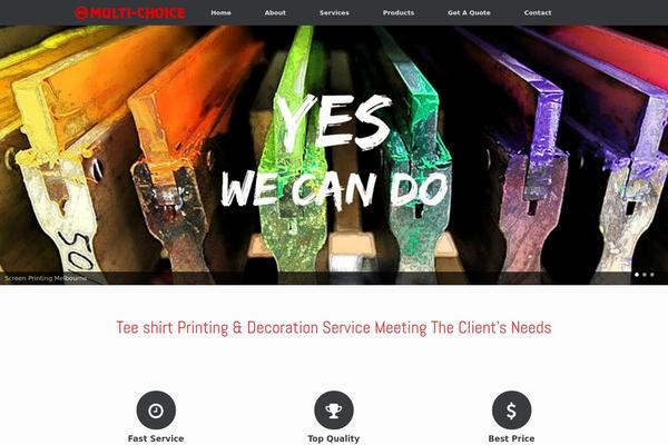 Vantage theme site design template sample