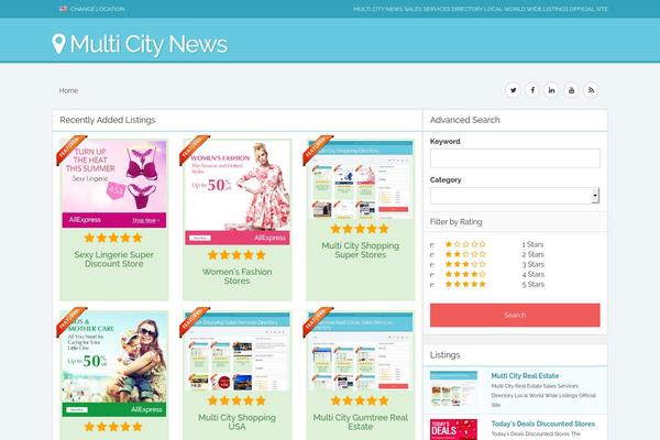Dt theme site design template sample