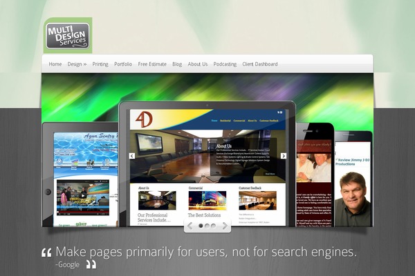 Deepfocus theme site design template sample
