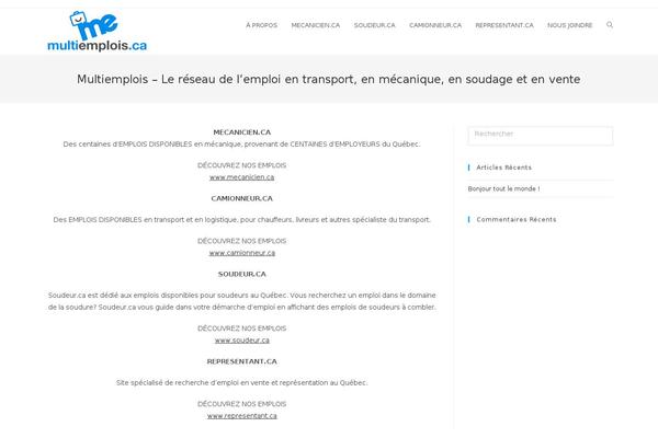 OceanWP theme site design template sample