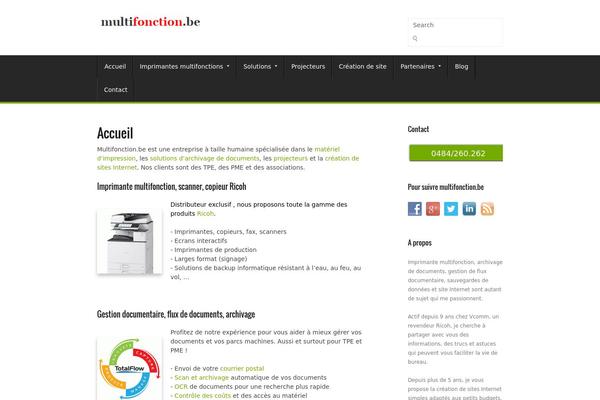 Chiron theme site design template sample