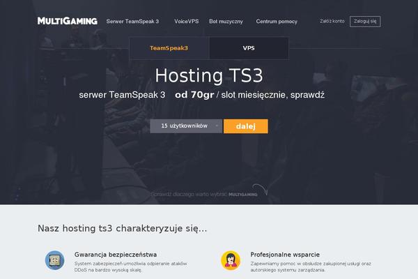 multigaming.pl site used Multigaming-theme