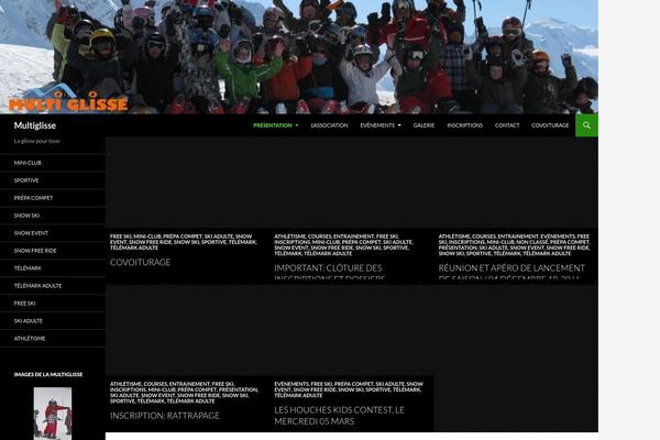 Site using BNS Corner Logo plugin