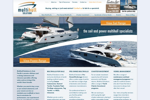 multihullsolutions.com.au site used Multihull