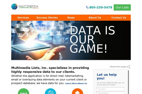 Mercury theme site design template sample