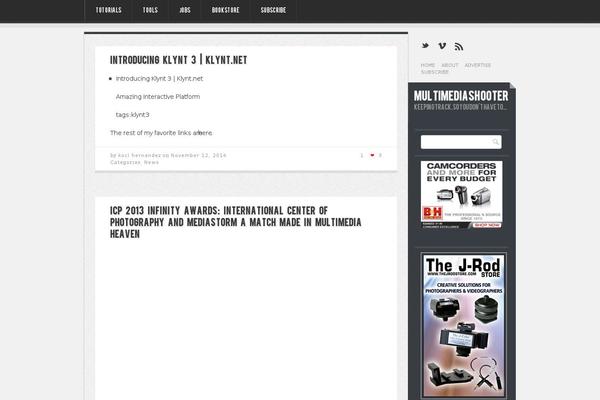 Immersion theme site design template sample