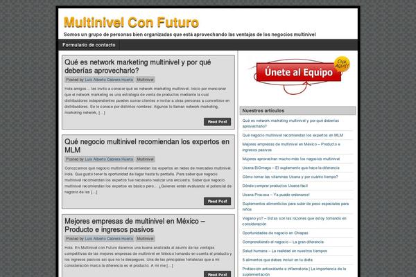 Blog Light theme site design template sample