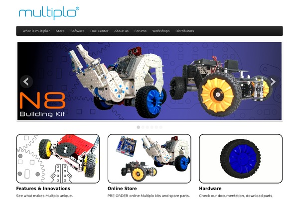 Site using Arconix Portfolio plugin