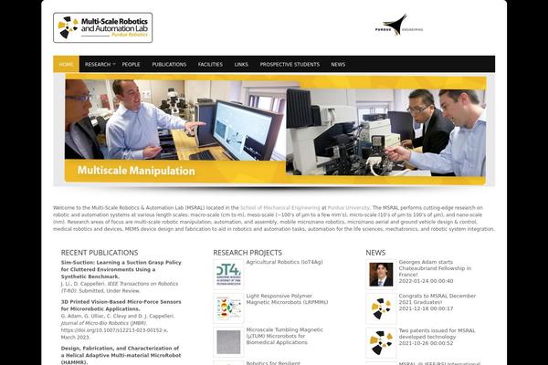 Wp-visual theme site design template sample