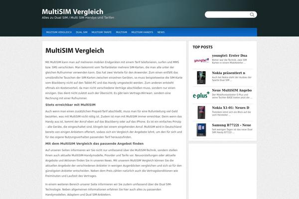 Calypso theme site design template sample