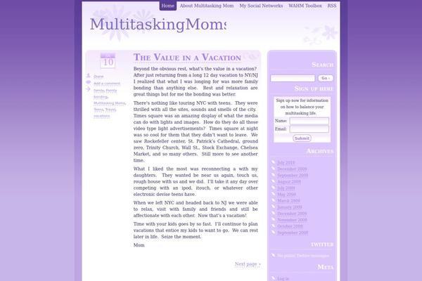 Thistle theme site design template sample