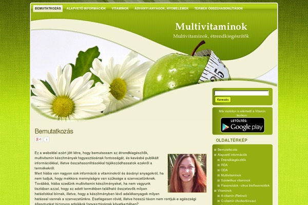 Green theme site design template sample