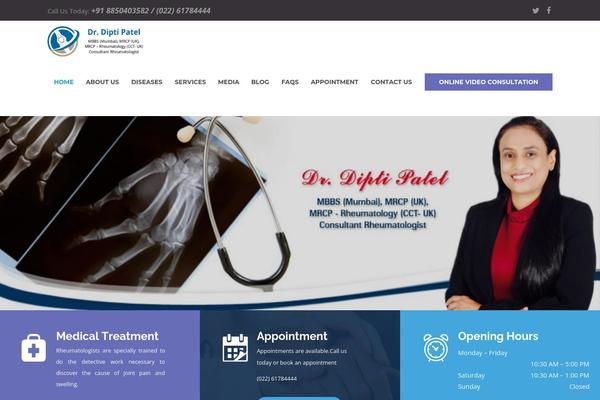 DentalCare theme site design template sample