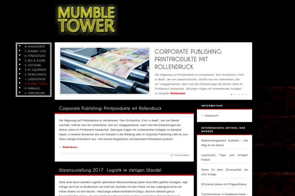 The Blog theme site design template sample