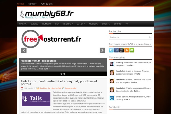 Site using Decent Comments plugin