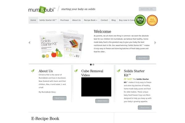 Minimal theme site design template sample
