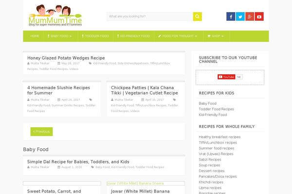 Foodica theme site design template sample