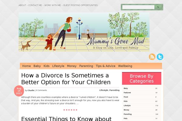 mummysgonemad.com site used Mommyandme-single