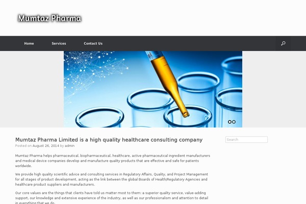 Vantage theme site design template sample
