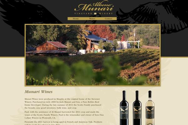 munariwinery.com site used Mni-theme