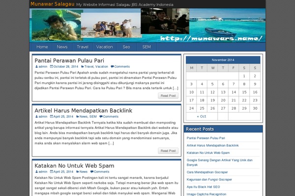 WordPress website example screenshot