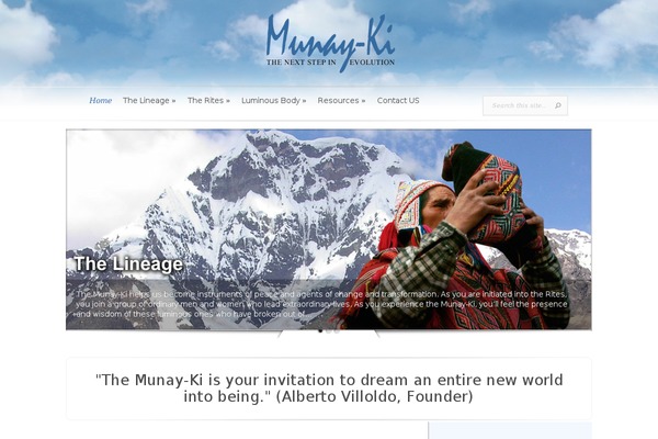 Evolution theme site design template sample