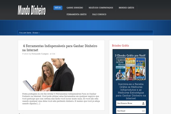Site using Ads_up_money plugin